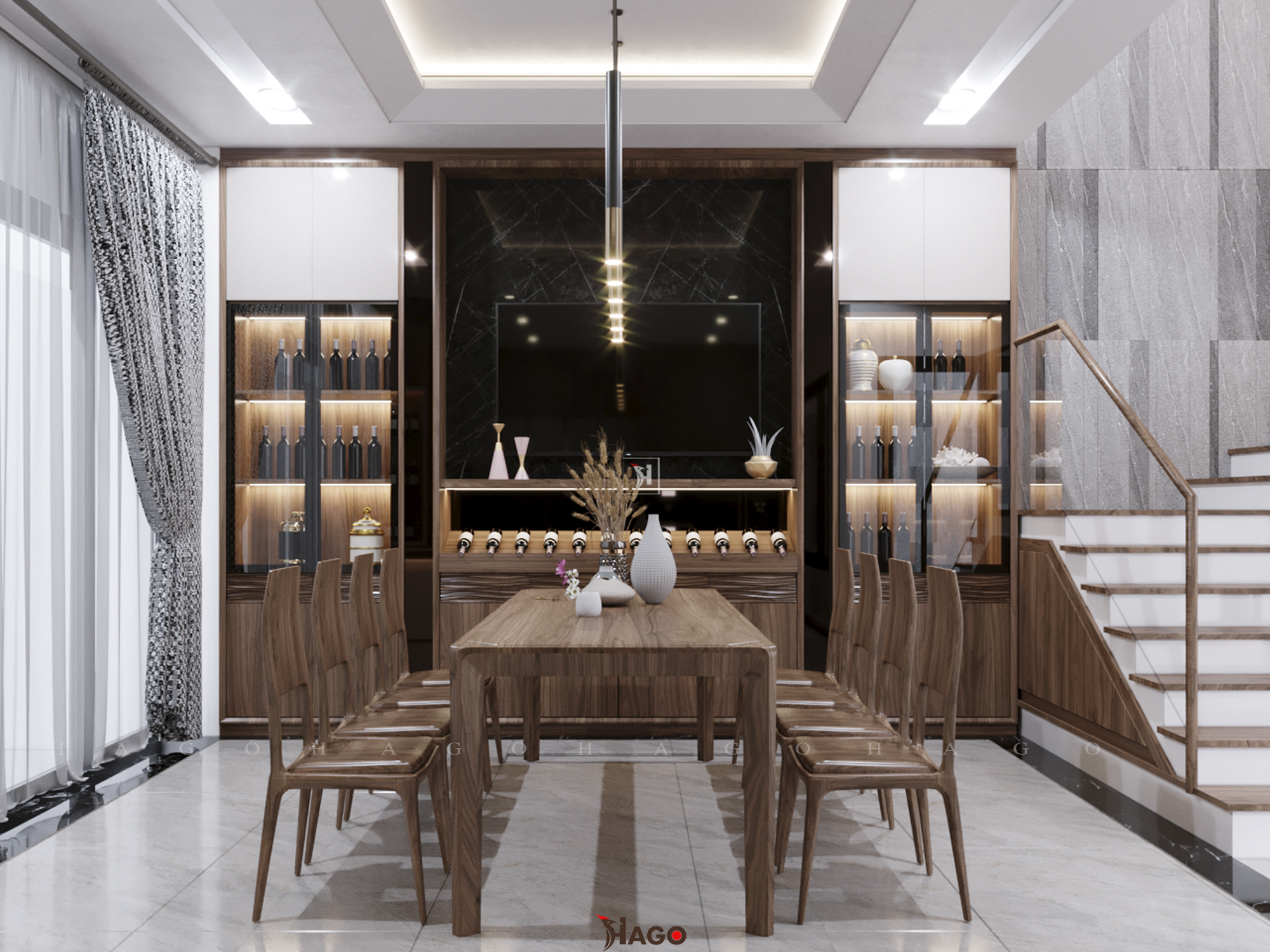 Nội thất gỗ óc chó cao cấp
