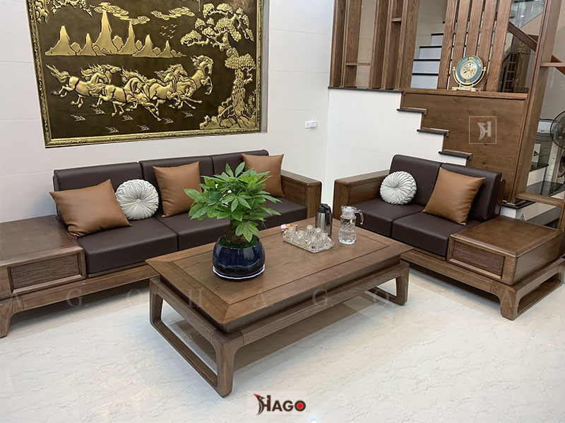 Sofa gỗ tự nhiên hiện đại