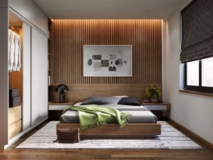 Thiết kế nội thất phòng ngủ đơn giản, hiện đại, tiện nghi