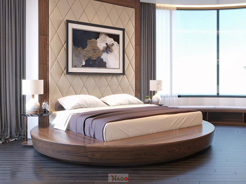 Giường ngủ tinh tế mang lại không gian hoàn hảo