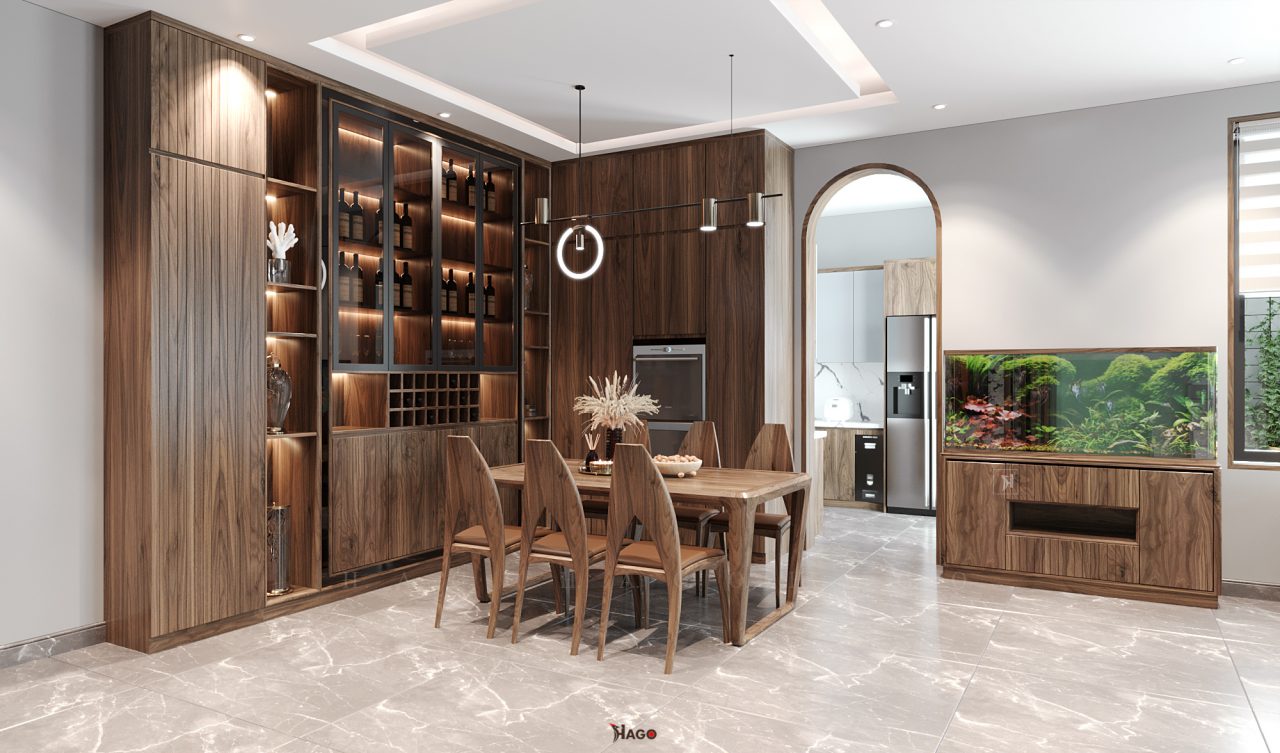 Thi công nội thất nhà phố hiện đại sang trọng tại Vinh, Nghệ An hà Tĩnh